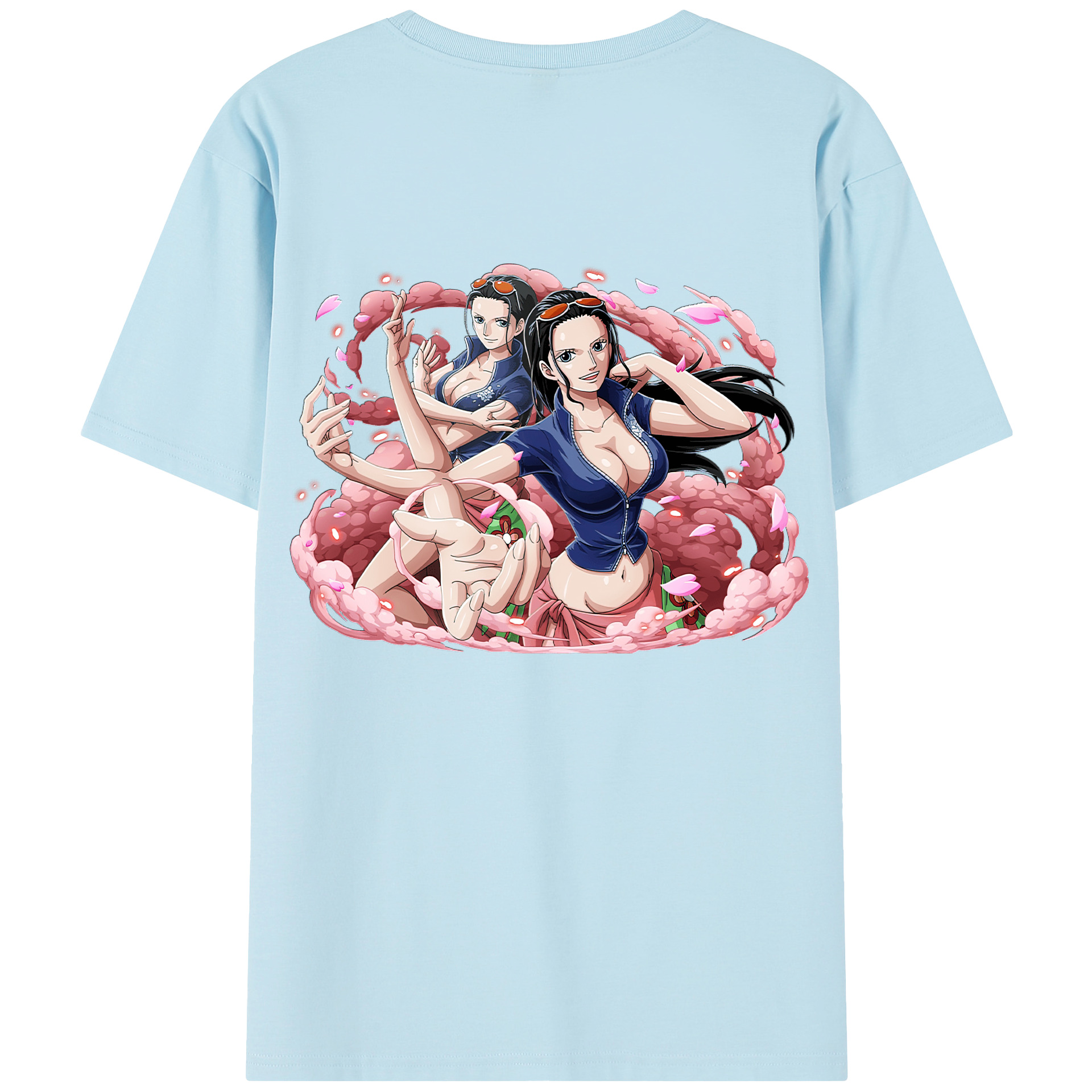 （画像用） ワンピース ニコ・ロビン ONE PIECE Nico Robin 綿100％半袖Tシャツ（背面プリント）